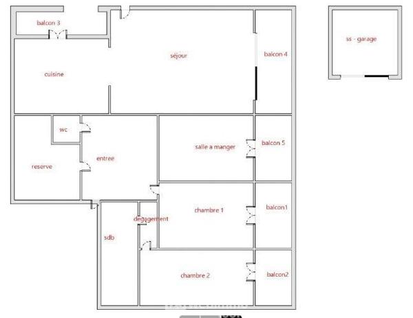 Appartement 83 m² à Pau 64000