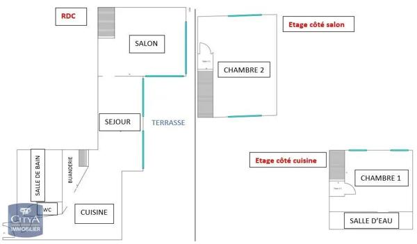 Appartement à louer 4 pièces 101.3m²