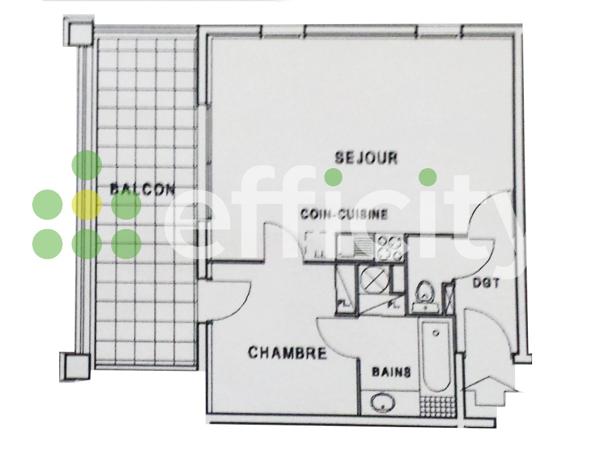 Appartement 2 pièces - 45 m²