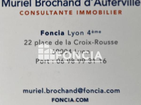 À vendre Appartement 3 pièces 63.82 m² - Lyon 69004