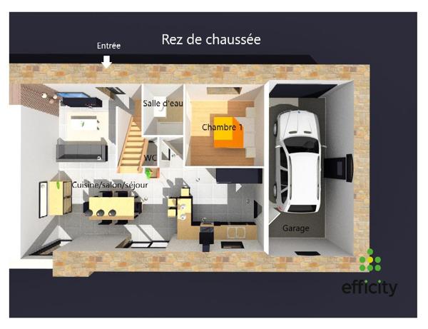 Maison 1 pièce - 130 m²