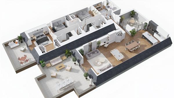 Appartement à vendre 5 pièces 186 m² Fondettes