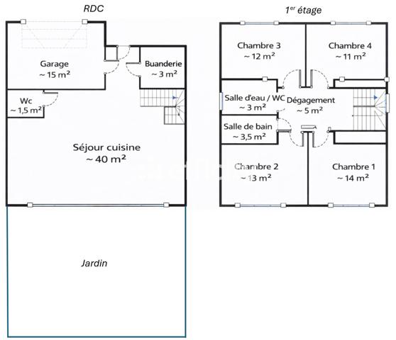 Maison 5 pièces - 105 m²