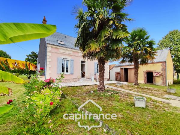 Maison à vendre 4 pièces BESSE SUR BRAYE (72) - terrain 1930 m² -