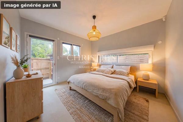 Presqu’île du Ferret, à CLAOUEY, 1ère ligne charmante de 150m² avec 5  suites.