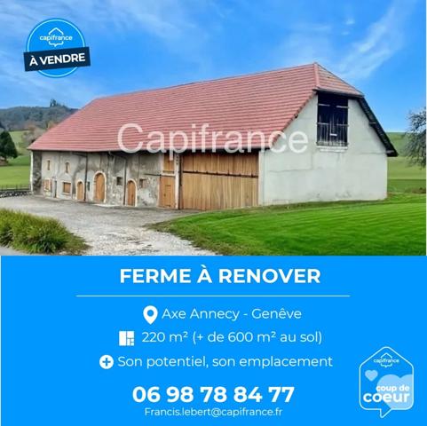 Maison / Ferme à vendre 8 pièces (ANNECY - ALLONZIER 74)