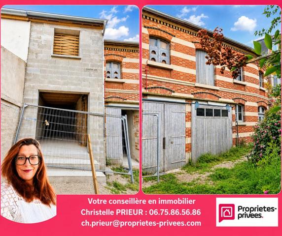Bâtiment de caractère à aménager ? 130 m² ? Terrain 195 m²