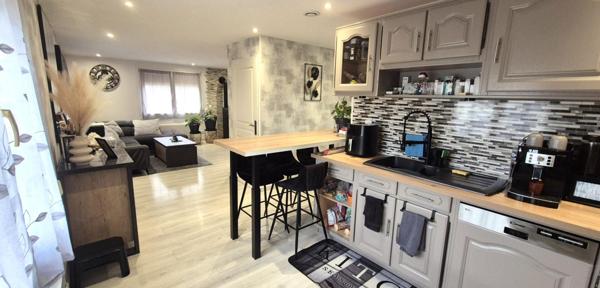 Belle Maison Individuelle ou Pavillon sur Sous-sol de 91 m² Entièrement Rénovée avec Cours, Garage avec Atelier, Dépendances fermées, Terrasses, Appentis et Terrain Piscinable clos et arboré de 2062 m²