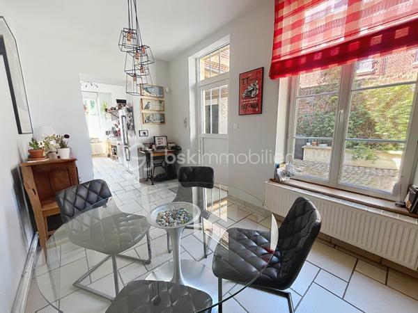 A seulement 1h30 en train de Paris, cette charmante maison , empreinte d’histoire, est  idéalement située dans une commune offrant toutes les commodités nécessaires au quotidien.

Répartie sur plusieurs niveaux, cette demeure de caractère du 17 ème siècle  a été entièrement rénovée avec soin, et allie  le cachet de l’ancien au confort contemporain ; ses  beaux volumes , ses matériaux anciens et son  atmosphère chaleureuse offrent des espaces de vie généreux, parfaitement adaptés à une vie de famille. l

Elle se compose d'une cuisine aménagée avec un espace repas, d'un superbe salon avec parquet en chevrons, d'un second salon avec bibliothèques (ou bureau) , de toilettes ainsi que d'une salle à manger de 35 m2 conviviale et fonctionnelle pour passer de bons moments en famille ou entre amis , et disposant d’un accès à un grenier aménageable.

Aux étages, l’espace nuit comprend quatre grandes chambres, offrant à chacun confort et intimité : une suite parentale de 35 m2 avec un  dressing et une salle d’eau, une seconde chambre de 17 m2 disposant de sa propre douche et de son lavabo, ainsi que deux autres chambres se partageant une agréable salle d’eau communicante avec toilettes .

Une cave compartimentée et une lingerie viennent compléter ce bien.

Aux beaux jours, vous pourrez profiter d'un très bel extérieur, totalement clos de murs, qui dispose d'une cour pavée en entrée, d'une terrasse et d'une pergola  donnant   sur un joli jardin fleuri.

Un garage avec porte motorisée vous permettra de garer vos véhicules, et vous pourrez également disposer d'un espace atelier.

Des prestations qualitatives pour ce bien telles que des menuiseries PVC ou bois double vitrage, un adoucisseur, des façades rejointoyées, toiture en ardoises, chauffage au gaz de ville , des matériaux anciens ( cheminées en marbre, parquets, moulures ) ....

Cette maison est parfaite  pour une famille à la recherche d’espaces, de confort et de tranquillité, tout en ayant toutes les commodités à proximité ( écoles, commerces, collège) ainsi que les transports SNCF.

CONTACTEZ MOI POUR UNE VISITE !