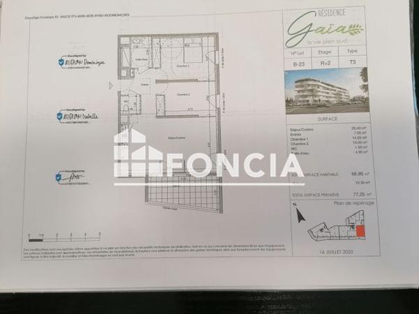 Location Appartement 3 pièces 66.6 m² - LE GAIA B23 Les Angles 30133