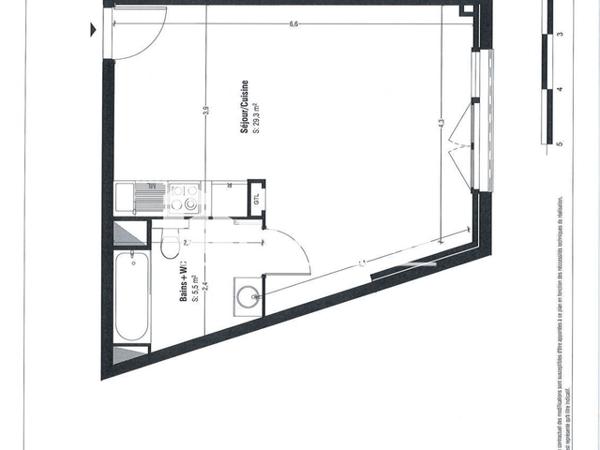 Location Studio 34.8 m² - RUE DE LONDRES Lens 62300