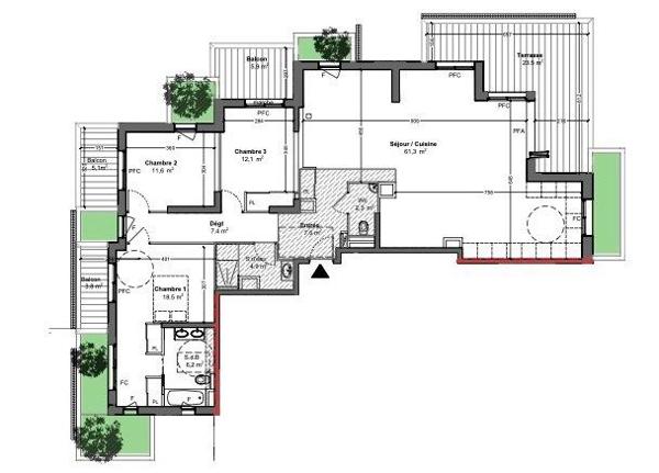 Vente Appartement de luxe Montpellier 4 Pièces 132 m²