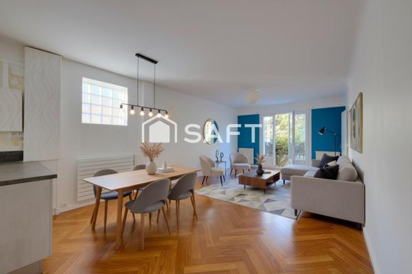 Appartement 4 pièces rez-de-jardin