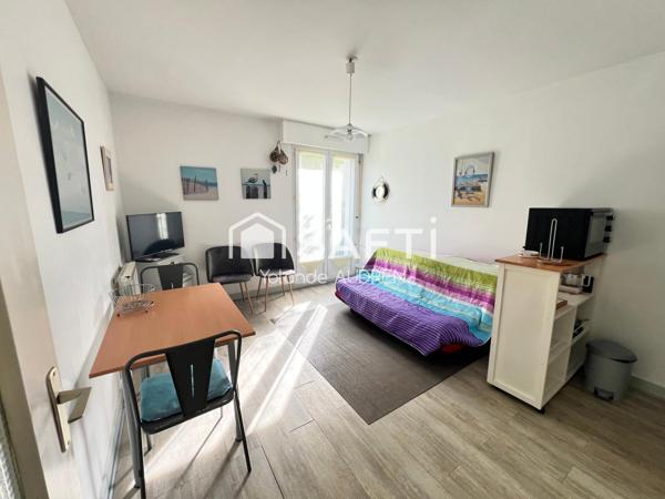 AU POULIGUEN – Studio Lumineux avec Balcon & Cave