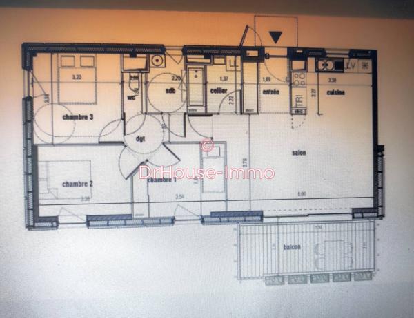 Appartement à vendre 4 pièces de 77 m²