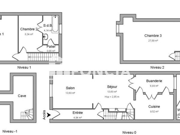 Location Maison 4 pièces 120.9 m² - 25 AVENUE PAUL DOUMER Lambersart 59130
