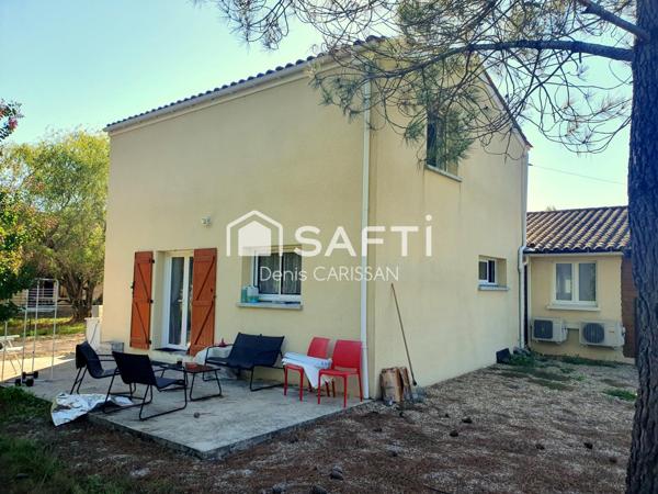 Maison T3 + Chalet bois T3 sur terrain de 1750 M²