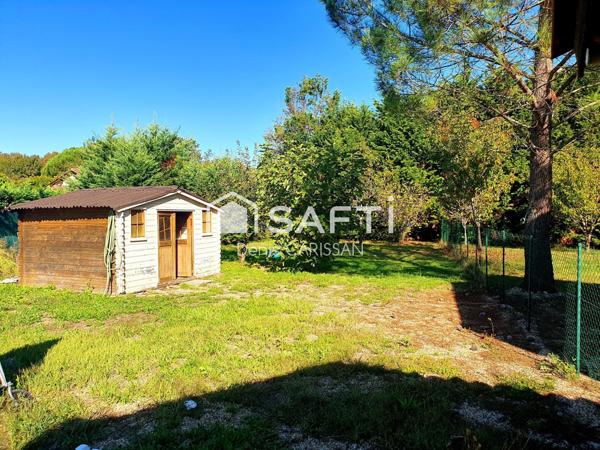 Maison T3 + Chalet bois T3 sur terrain de 1750 M²