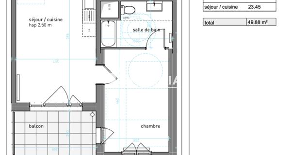 Location Appartement 2 pièces 42.46 m² - Strasbourg 67000