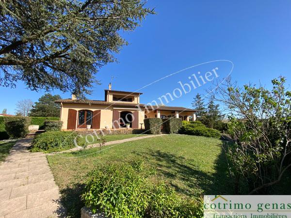 GENAS Maison 200m²+S/sol 180m² +Terrain 1186m²