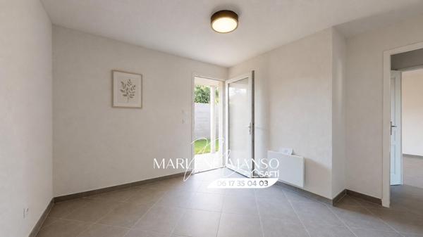 T3 lumineux de 68 m² avec jardin, terrasse et 2 places