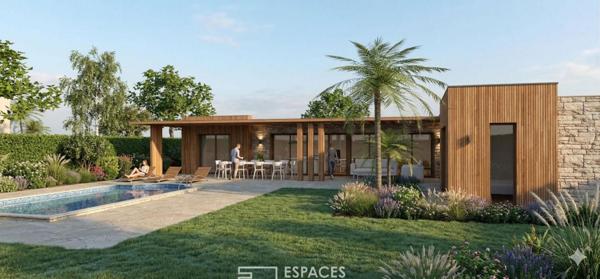 Projet de maison contemporaine de plain pied avec vue sur les hauteurs de Vienne