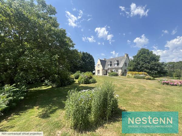 Vente d'une maison vivable de plain-pied, à rénover,  5 chambres - Saint-Goueno
