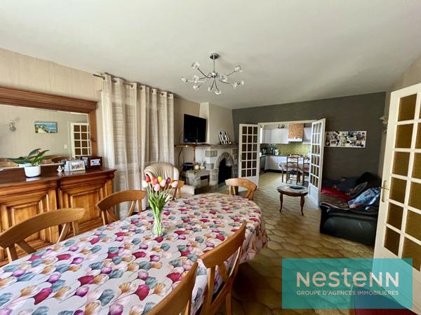 Vente d'une maison vivable de plain-pied, à rénover,  5 chambres - Saint-Goueno