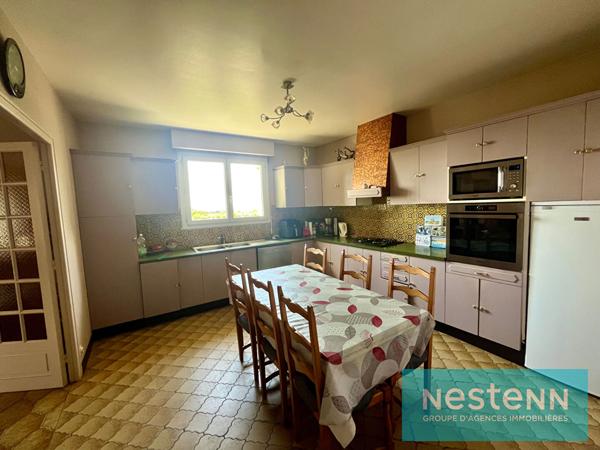 Vente d'une maison vivable de plain-pied, à rénover,  5 chambres - Saint-Goueno
