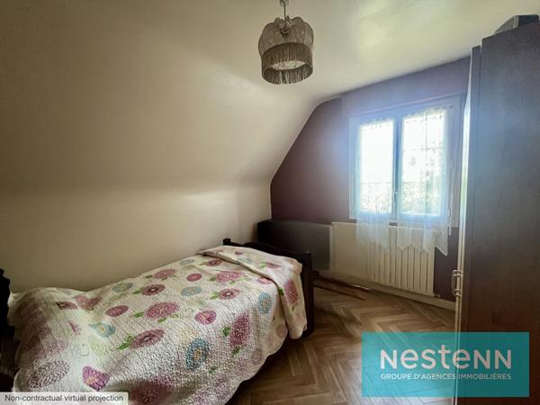 Vente d'une maison vivable de plain-pied, à rénover,  5 chambres - Saint-Goueno