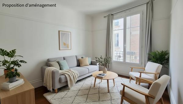 Appartement 2 pièces 32 m2  rue Labrouste Paris 15
