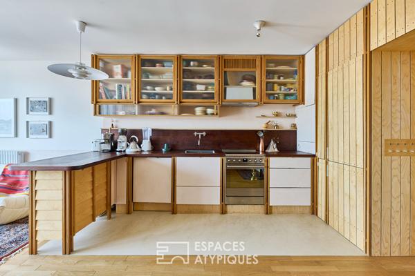 Appartement refait par architecte en étage élevé