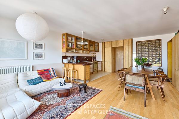 Appartement refait par architecte en étage élevé