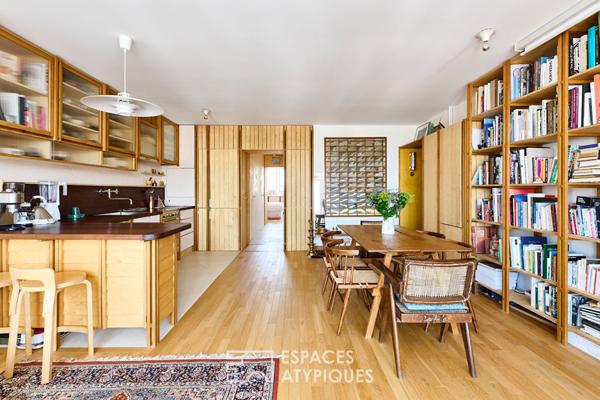 Appartement refait par architecte en étage élevé