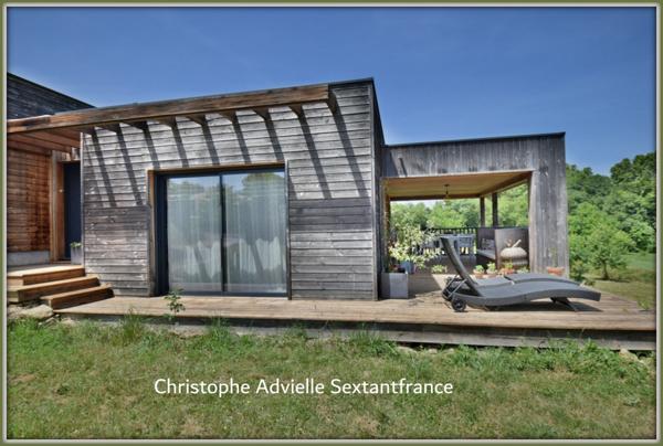 Maison ossature bois RT 2012, plain pied , 4 chambres, terrain de 6177 M2 en fond d'impasse avec belle vue