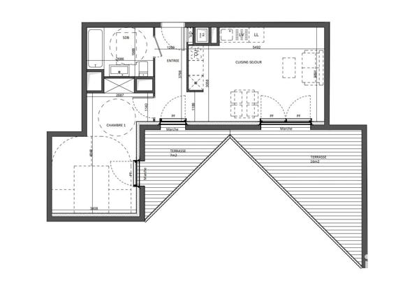 Appartement (neuf) à vendre 2 pièces 45 m² Montpellier