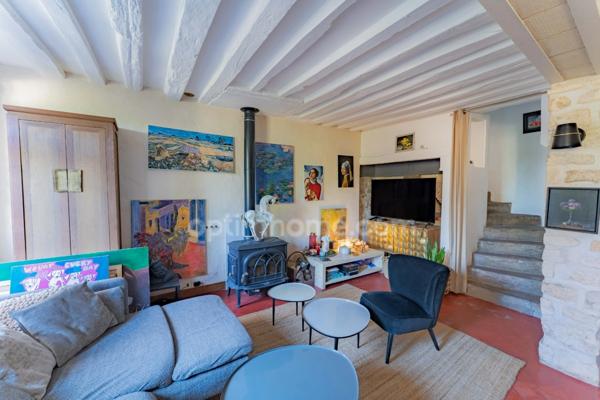 AUVERS-SUR-OISE, VAL D’OISE (95) : Maison atypique - 104 m² habitables (129 m² au sol) – 5 pièces principales - cave troglodyte - jardin