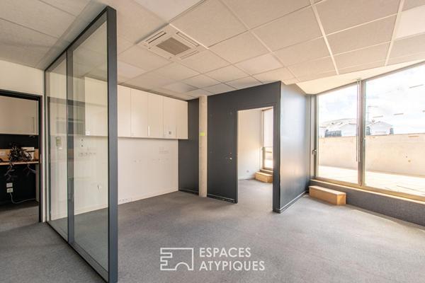 Le Panoramique : Appartement loft contemporain en dernier étage Place Lafayette