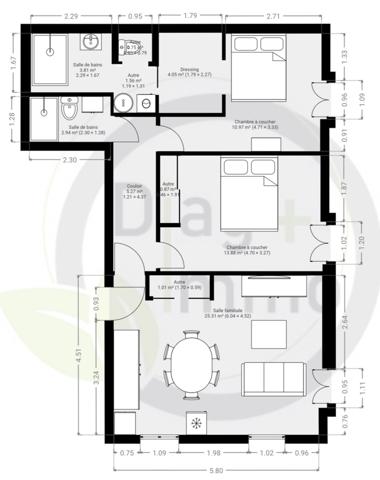 T3 73M2 RÉNOVÉ - PLEIN SUD - MAISON BOURGEOISE - LE MUY