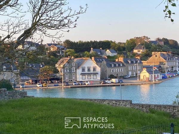 Terrain vue mer surplombant le port de Dahouët