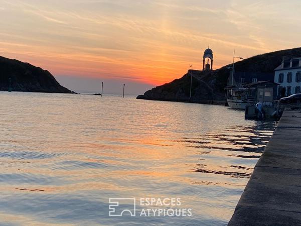 Terrain vue mer surplombant le port de Dahouët