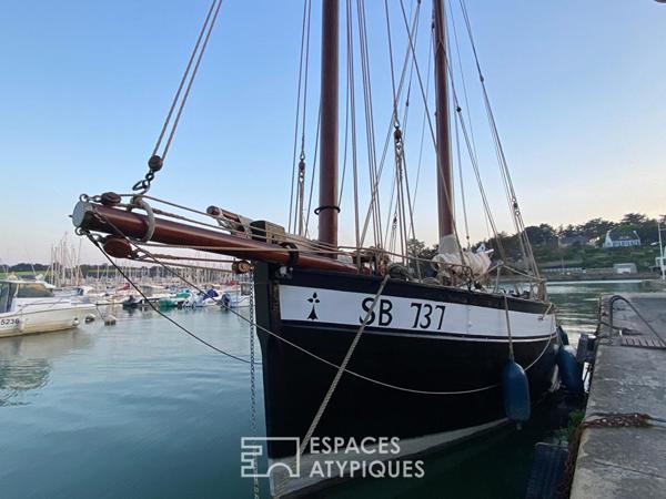 Terrain vue mer surplombant le port de Dahouët