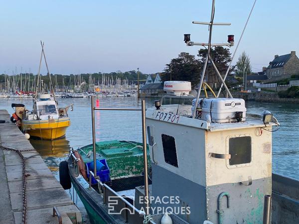 Terrain vue mer surplombant le port de Dahouët