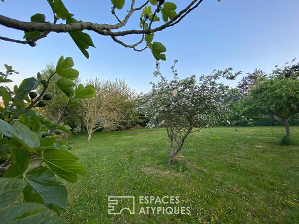 Terrain vue mer surplombant le port de Dahouët