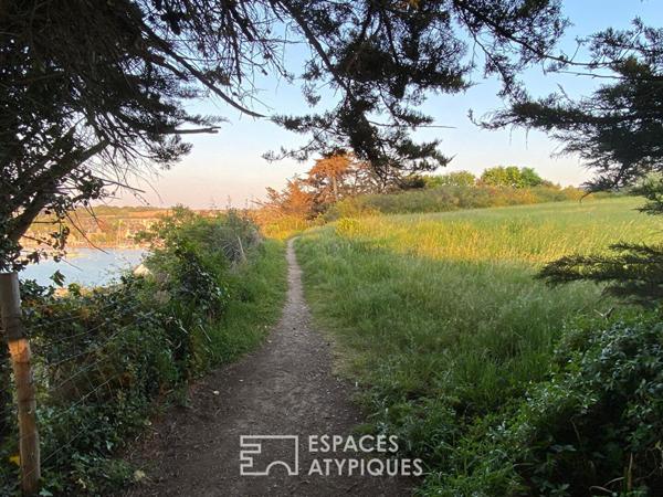 Terrain vue mer surplombant le port de Dahouët