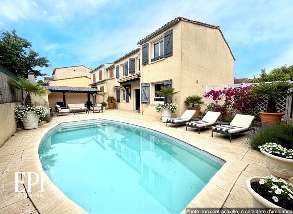 Maison familiale Type 5 – 120 m² habitables sur terrain de 295 m² avec piscine