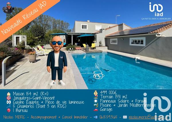 Maison à vendre 8 pièces 154 m² Jonquières-Saint-Vincent