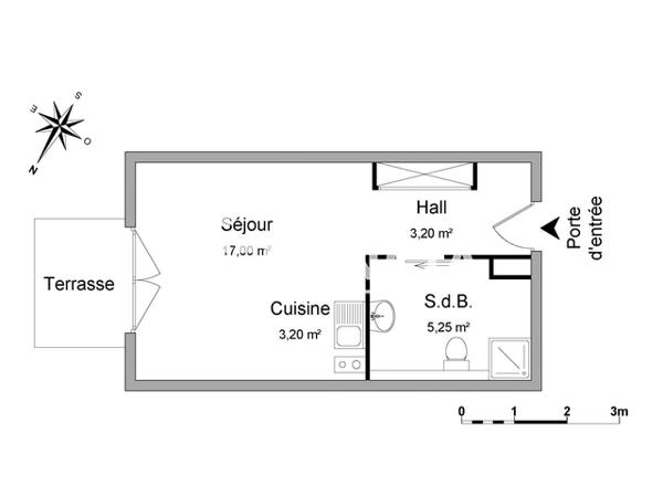 Location Studio 28.65 m² - 71 ROUTE DE BALE Colmar 68000