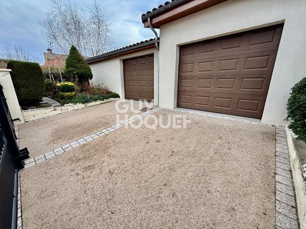 GERZAT - MAISON PLAIN PIED 109 M², T5, DOUBLE GARAGE ET JARDIN