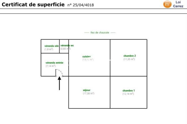 Maison 3 pièces - 53 m² Exclusivité efficity